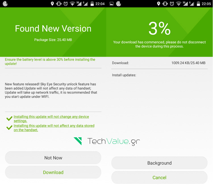 ZTE Blade S6 Sky Eye update