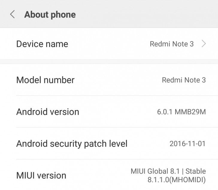 redmi note 3 marshmallow