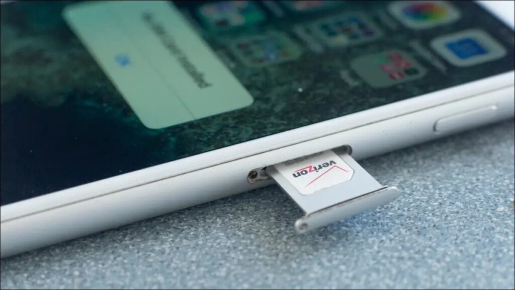 iPhone SIM tray