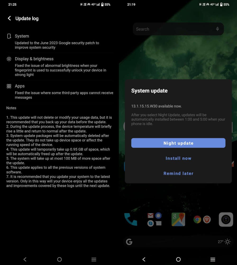 vivo v23 June 2023 update