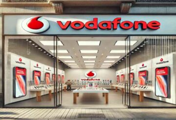 vodafone store AI image