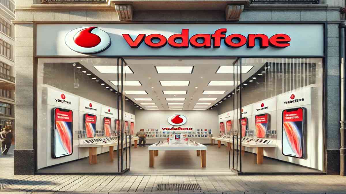 vodafone store AI image