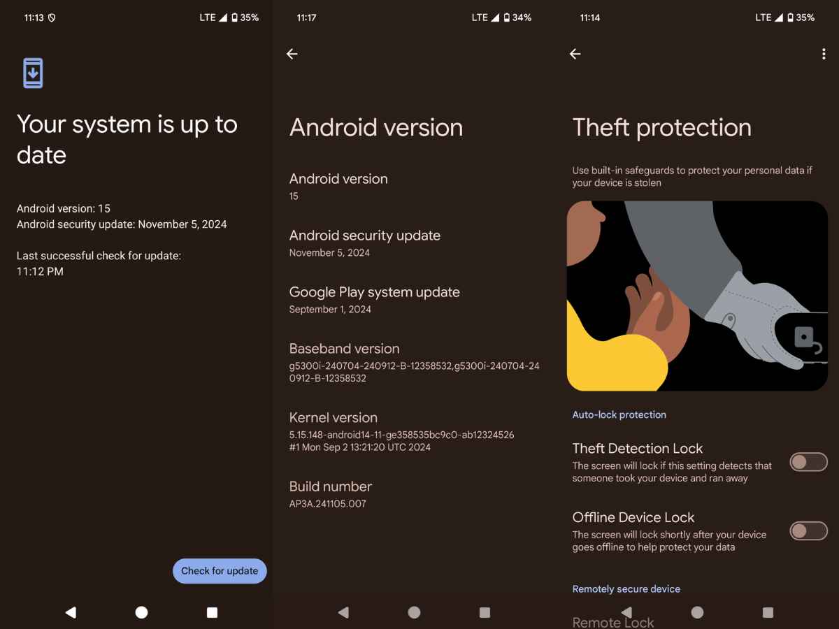 Pixel 8 android 15 November patch security