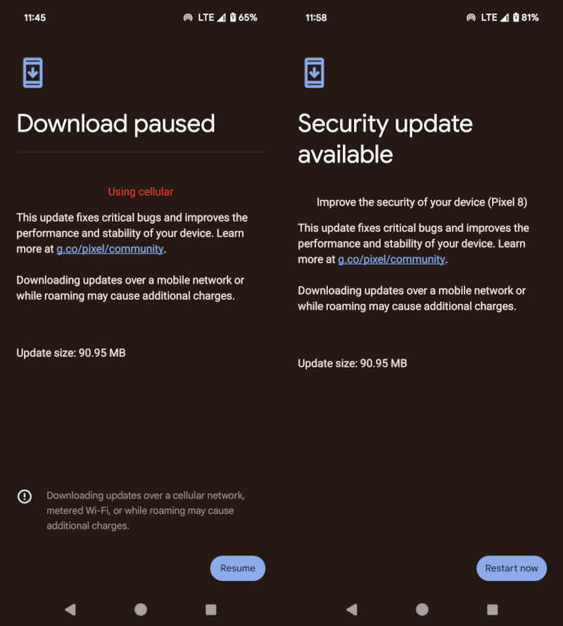 Pixel security patch January 2025