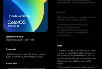 ColorOS update V100P01BRA2EX01